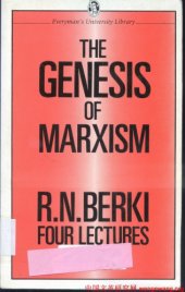 book The Genesis of Marxism: Four Lectures