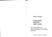 book Scientists, Society, and State: The Social Relations of Science Movement in Great Britain 1931-1947