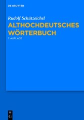 book Althochdeutsches Wörterbuch