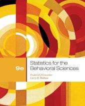 book Statistics for the Behavioral Sciences