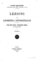 book Lezioni di geometria differenziale