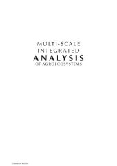 book Multi-Scale Integrated Analysis of Agroecosystems (Advances in Agroecology)