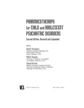 book Pharmacotherapy for Child and Adolescent Psychiatric Disorders, Second Edition, (Medical Psychiatry)