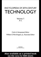 book Encyclopedia of 20Th-Century Technology