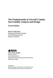 book The Fundamentals of Aircraft Combat Survivability Analysis and Design, Second Edition [With CDROM] (AIAA Education)