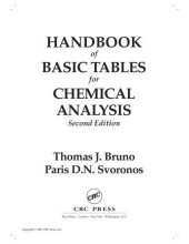 book CRC Handbook of Basic Tables for Chemical Analysis, Second Edition