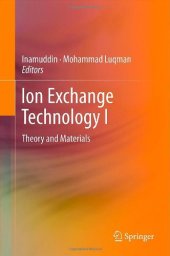 book Ion Exchange Technology I: Theory and Materials