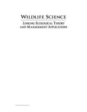 book Wildlife Science: Linking Ecological Theory and Management Applications