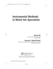 book Instrumental Methods in Metal Ion Speciation (Chromatographic Science Series)