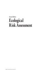 book Ecological Risk Assessment, Second Edition