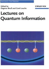 book Lectures on Quantum Information (Physics Textbook)