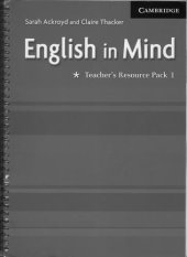 book English in Mind: Teacher's Resource Pack 1