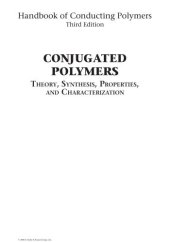 book Conjugated Polymers: Theory, Synthesis, Properties, and Characterization (Handbook of Conducting Polymers, Third Edition)