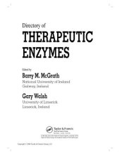 book Directory of Therapeutic Enzymes