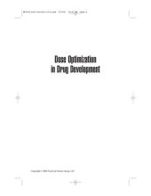 book Dose Optimization in Drug Development: 161 (Drugs and the Pharmaceutical Sciences)