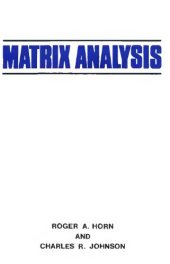 book Matrix Analysis