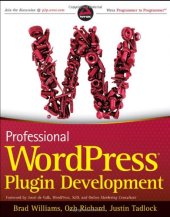 book Professional WordPress Plugin Development