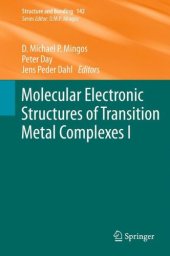 book Molecular Electronic Structures of Transition Metal Complexes I