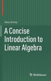 book A Concise Introduction to Linear Algebra