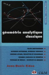 book Géométrie analytique classique