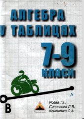 book Алгебра у таблицях. 7-9 класи. Навчальний посібник