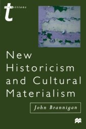 book New Historicism and Cultural Materialism