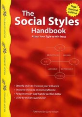 book The Social Styles Handbook: Adapt Your Style to Win Trust