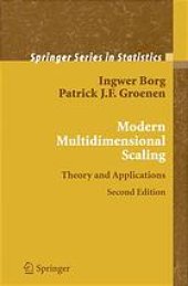 book Modern multidimensional scaling : theory and applications