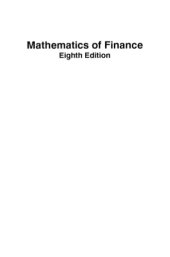 book Mathematics of Finance, Eighth Edition