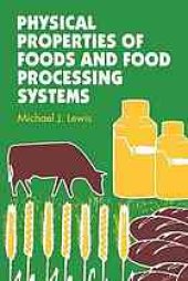 book Physical Properties of Foods and Food Processing Systems