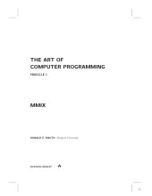 book The art of computer programming, fascicle 1: MMIX