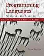 book Programming languages: principles and practice