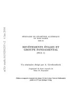 book SGA 1: Revetements etales et groupe fondamental