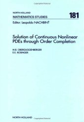 book Handbook of nonlinear partial differential equations