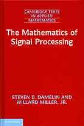 book The Mathematics of Signal Processing