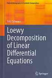 book Loewy Decomposition of Linear Differential Equations