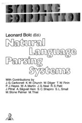 book Natural language parsing systems