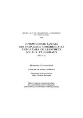 book SGA 2: cohomologie locale des fasceaux coherents