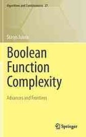 book Boolean Function Complexity: Advances and Frontiers