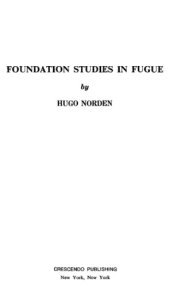 book Foundation Studies in Fugue