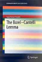 book The Borel-Cantelli lemma