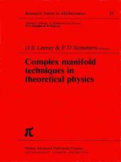book Complex manifold techniques in theoretical physics
