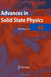 book Advances in Solid State Physics