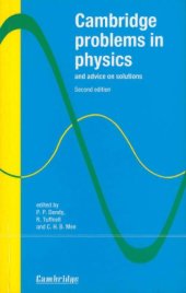 book Cambridge problems in physics and advice on solutions