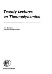 book Twenty lectures on thermodynamics