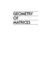 book Geometry of matrices : in memory of Professor L.K. Hua (1910-1985)