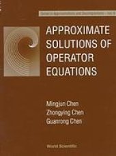 book Approximate solutions of operator equations