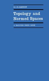 book Topology and Normed Spaces