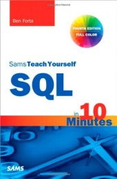 book Sams Teach Yourself SQL in 10 Minutes