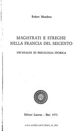 book Magistrati e streghe nella Francia del Seicento. Un'analisi di psicologia storica